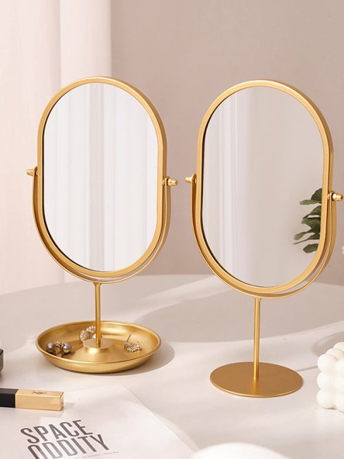 Household High-value Dressing Table Bedroom Desktop Makeup Mirror Lightweight