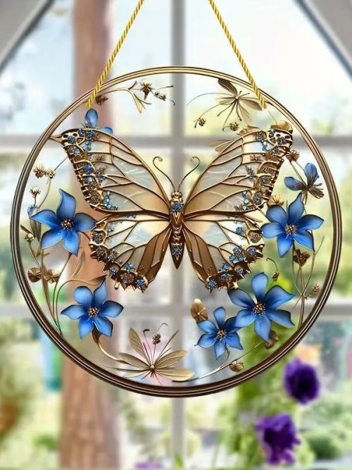 Creative Butterfly Theme Home Wall Decoration Acrylic Hanging Painting